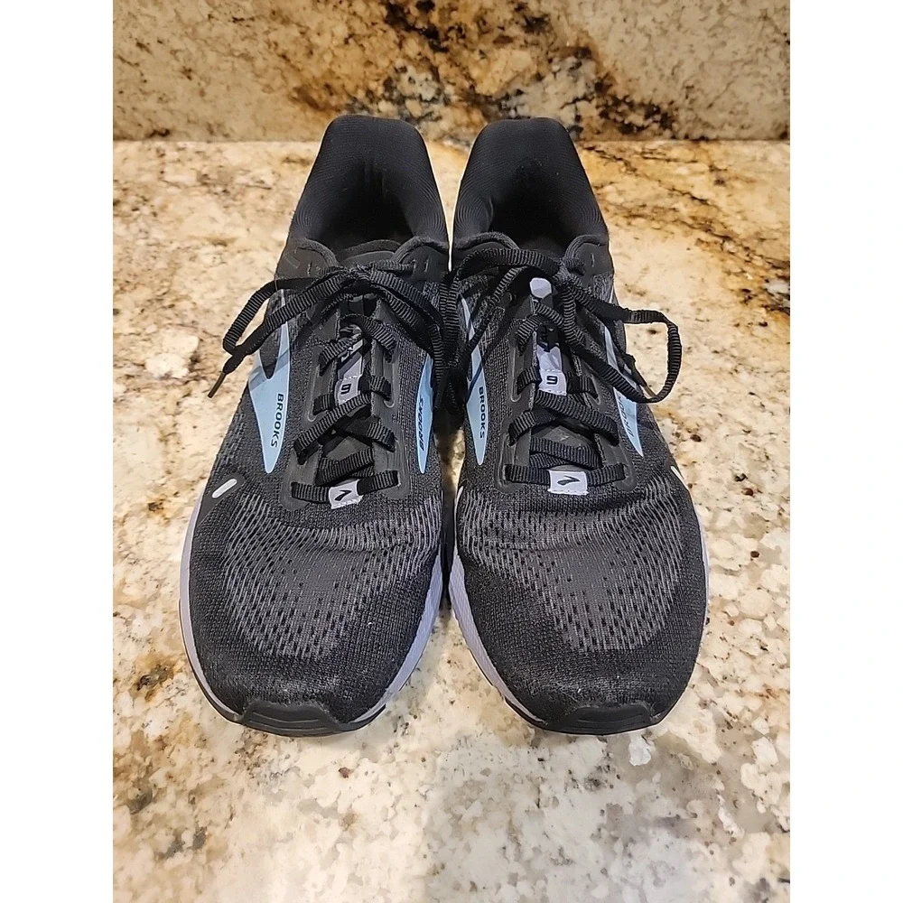 Brooks Launch 9 Women's Lightweight Running Shoes Black Ebony Purple - Size 10